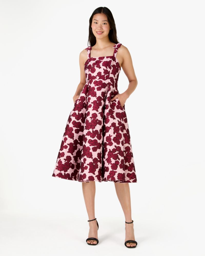 Kate Spade,Rosy Florets Brocade Dress,