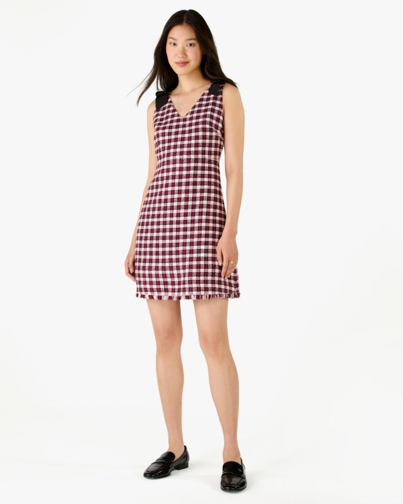 Kate Spade,Tweed Dress,Multi Color