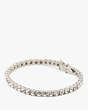 Kate Spade,Shimmy Tennis Bracelet,Clear/Silver