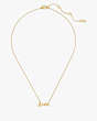 Kate Spade,Say Yes Love Pendant,Gold