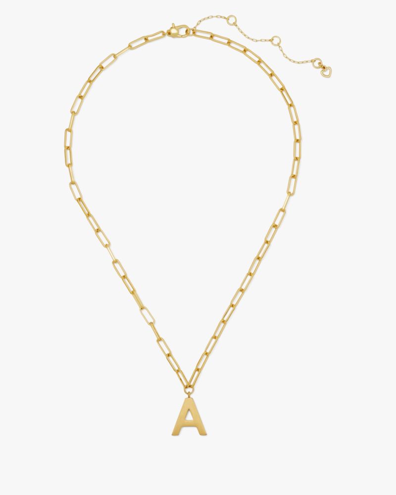 Kate Spade,Initial This A Pendant,Single Strand,Lettering Word,Gold Plated,Casual,