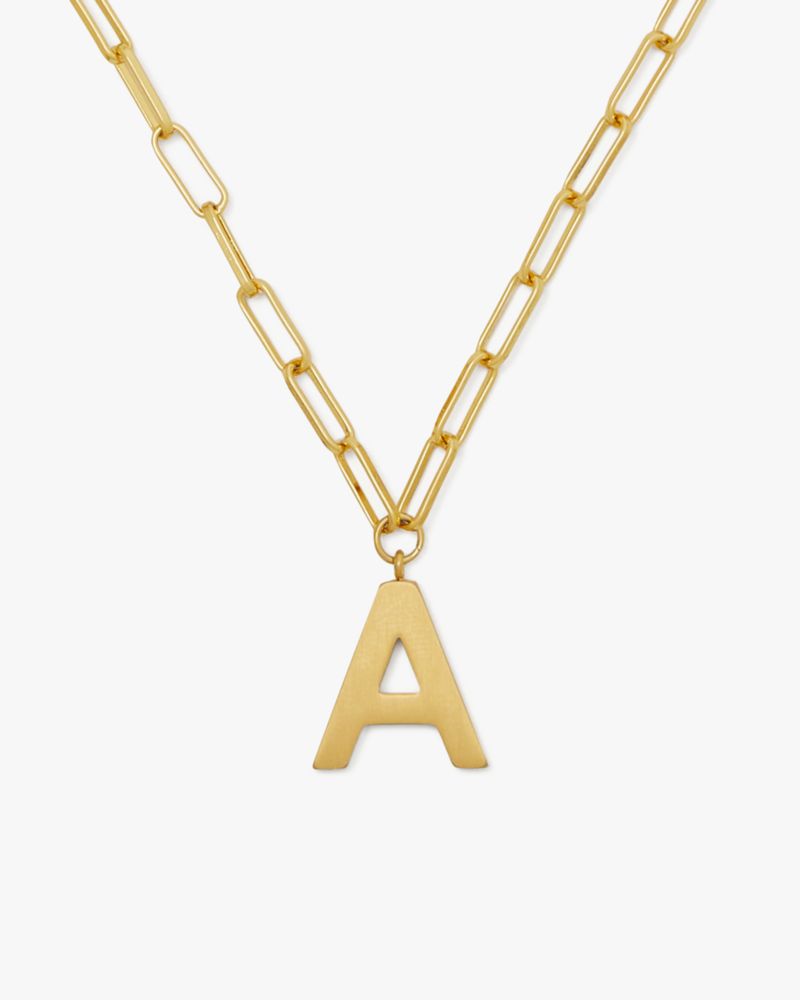 Kate Spade,Initial This A Pendant,Single Strand,Lettering Word,Gold Plated,Casual,