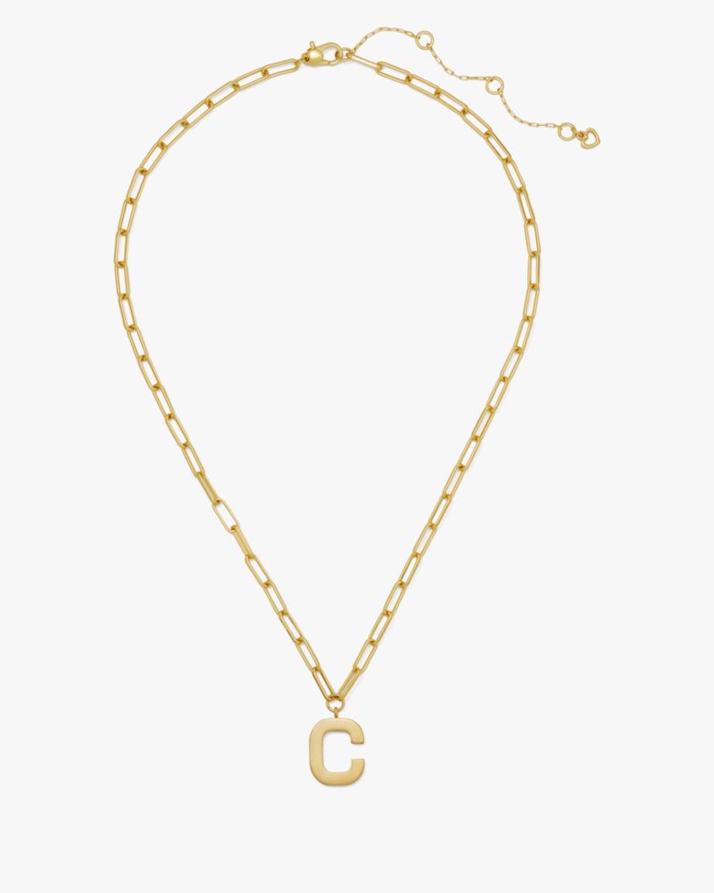 Kate Spade,Initial This C Pendant,Gold