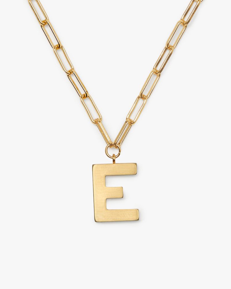 Kate Spade,Initial This E Pendant,Gold