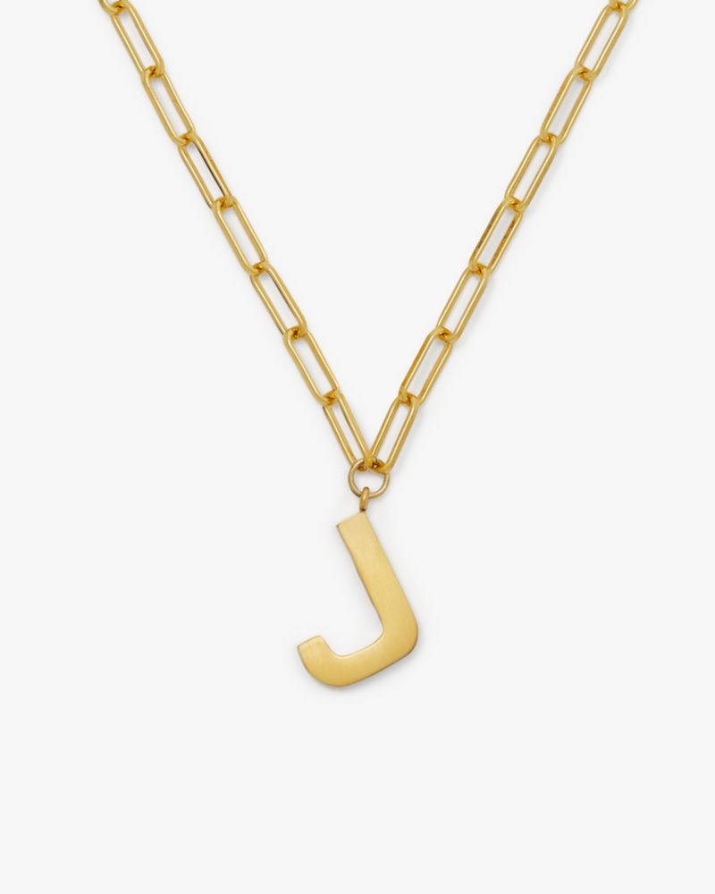 Kate Spade,Initial This J Pendant,Gold