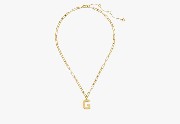 Kate Spade,Initial This G Pendant,Gold