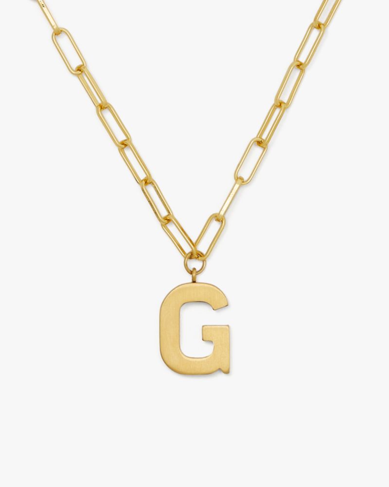 Kate Spade,Initial This G Pendant,Gold