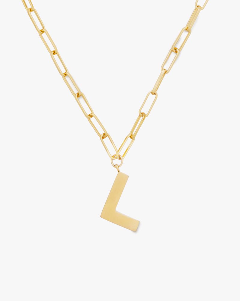 Kate Spade,Initial This L Pendant,Gold