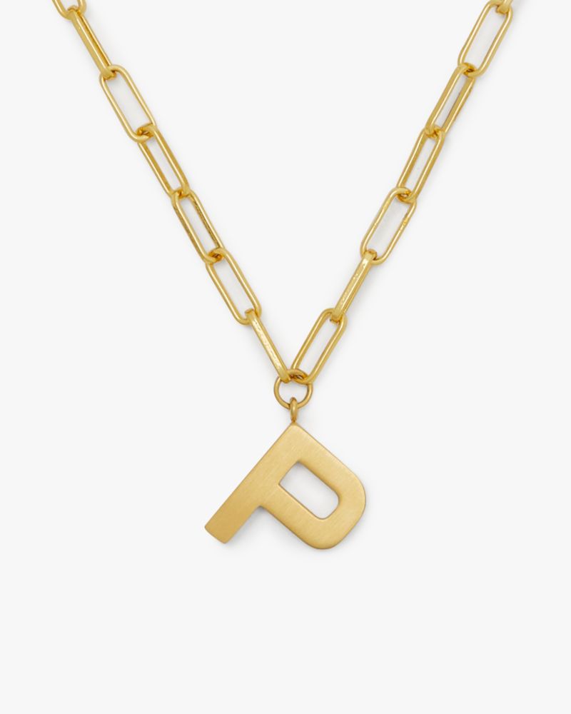 Kate Spade,Initial This P Pendant,Gold