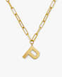 Kate Spade,Initial This P Pendant,Gold