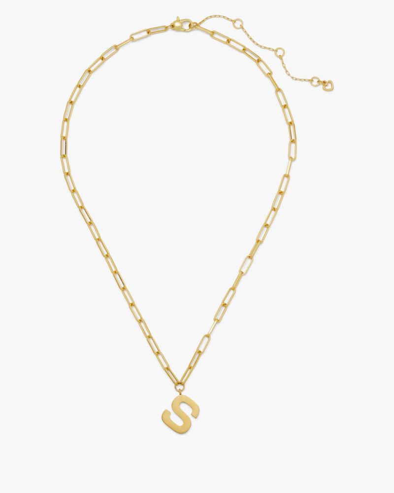 Kate Spade,Initial This S Pendant,Gold