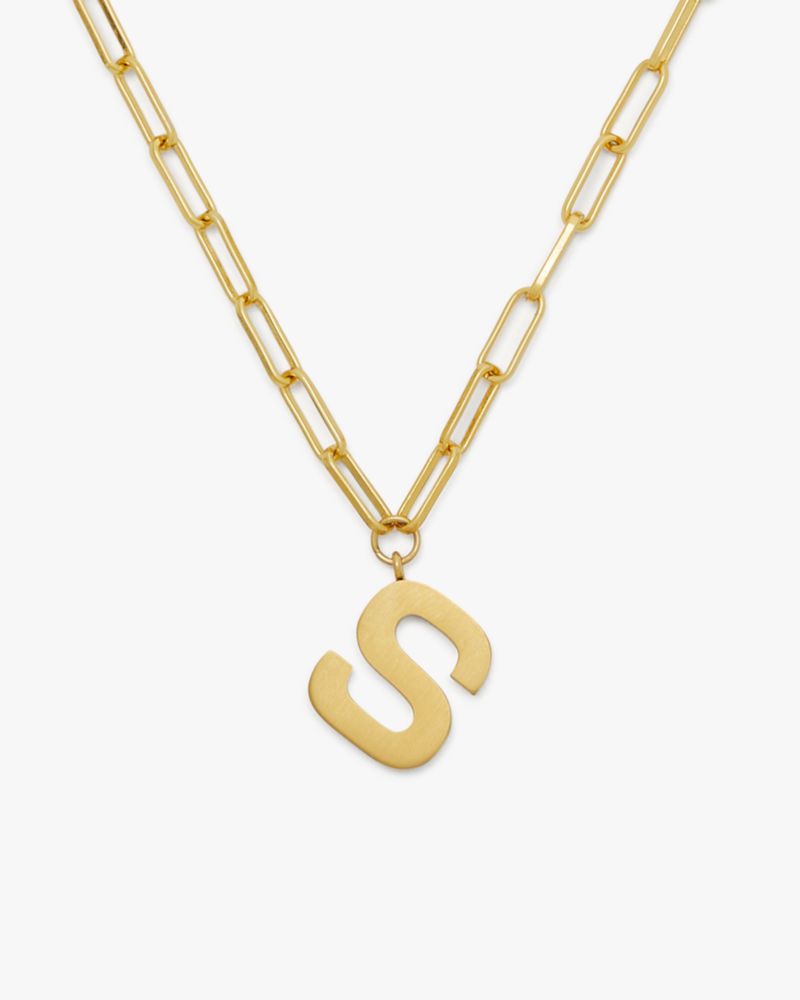 Kate Spade,Initial This S Pendant,Gold