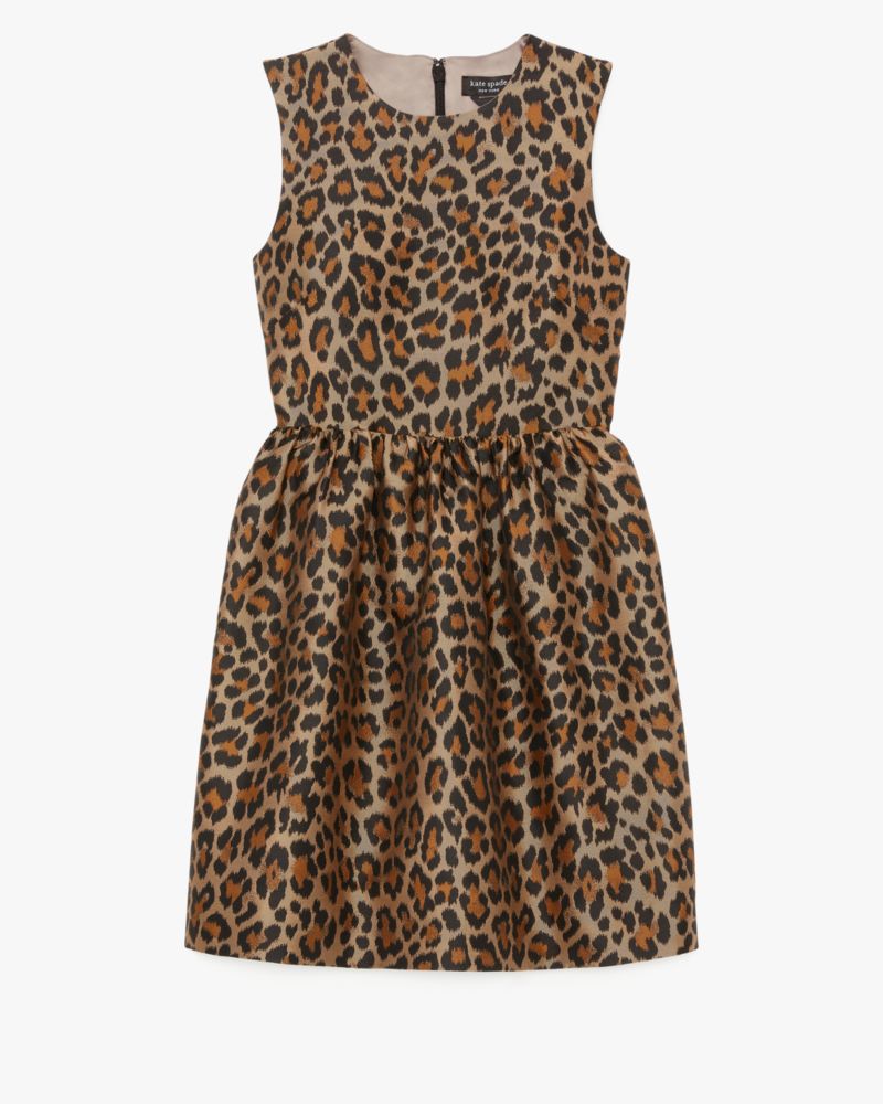 Kate Spade,Classic Leopard Brocade Dress,