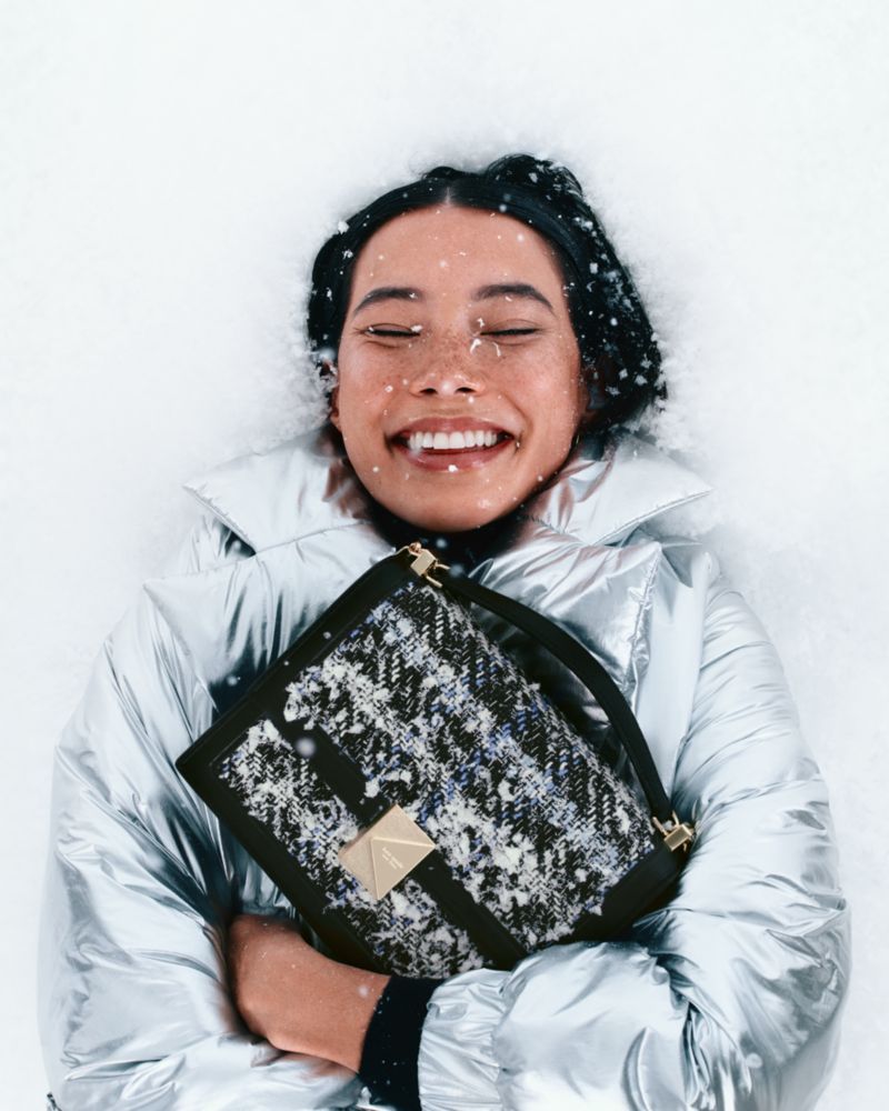 Kate Spade,Metallic Nylon Jacket,Metallic