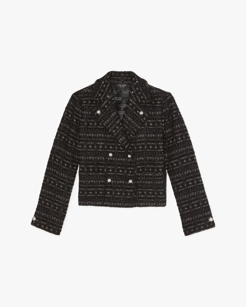 Galaxy Tweed Moto Jacket Kate Spade New York