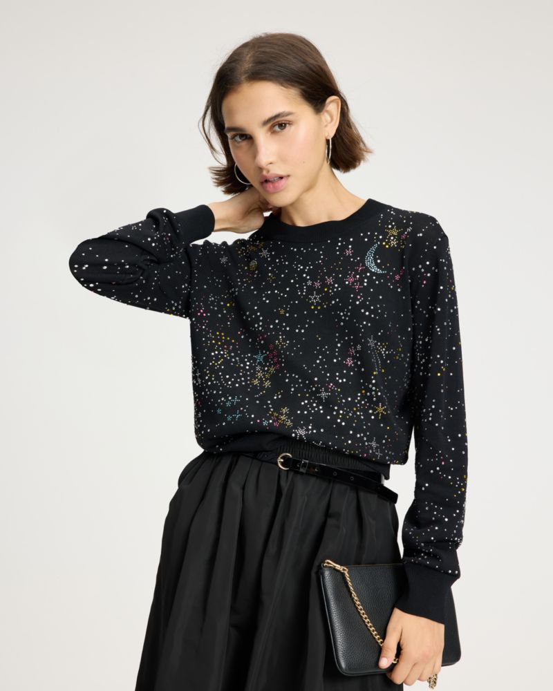 Kate Spade,Embellished Constellations Sweater,