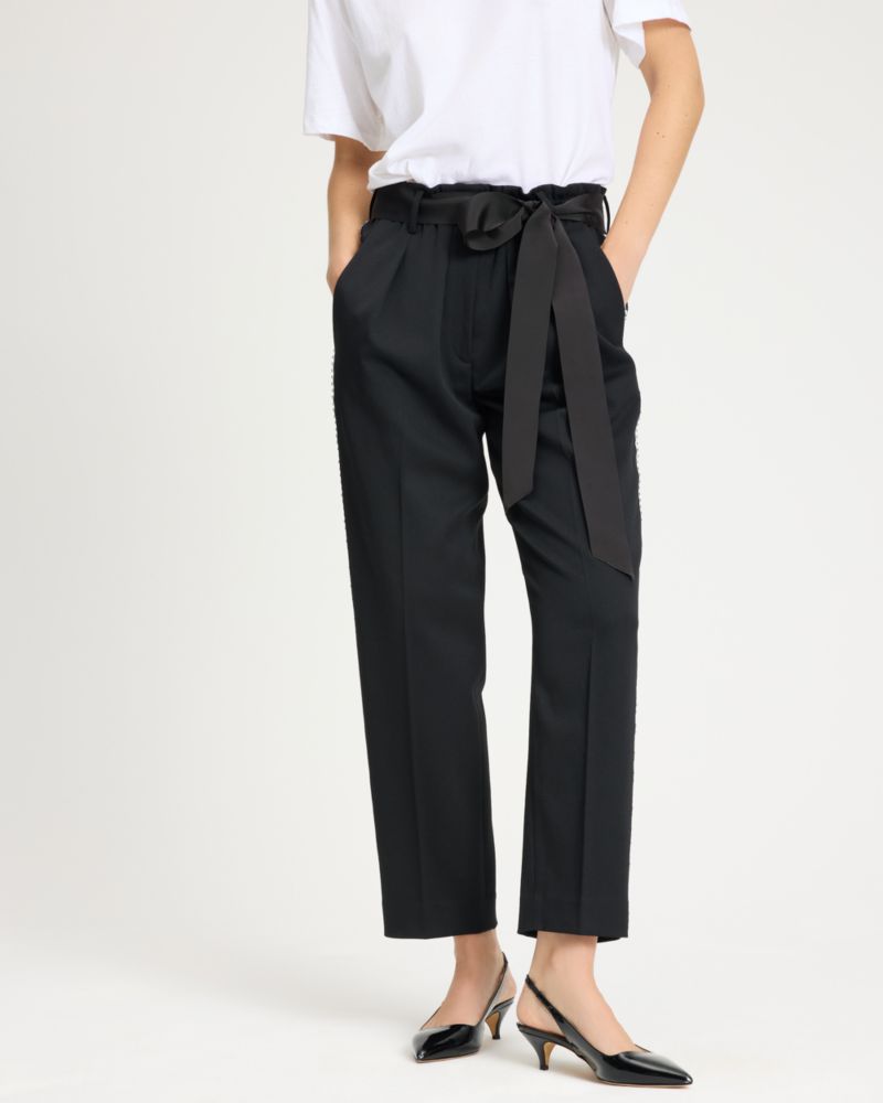 Kate Spade,Embellished Wool Pants,