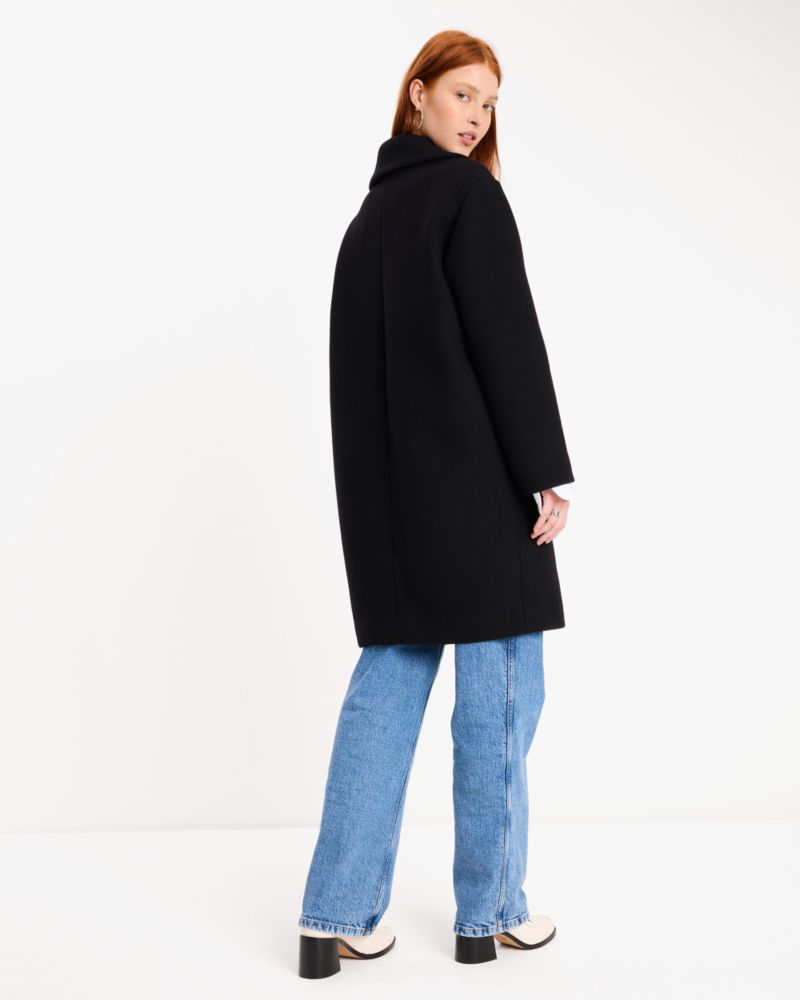 Kate Spade,Double Breasted Wool Coat,Wool,Top Coat,Casual,