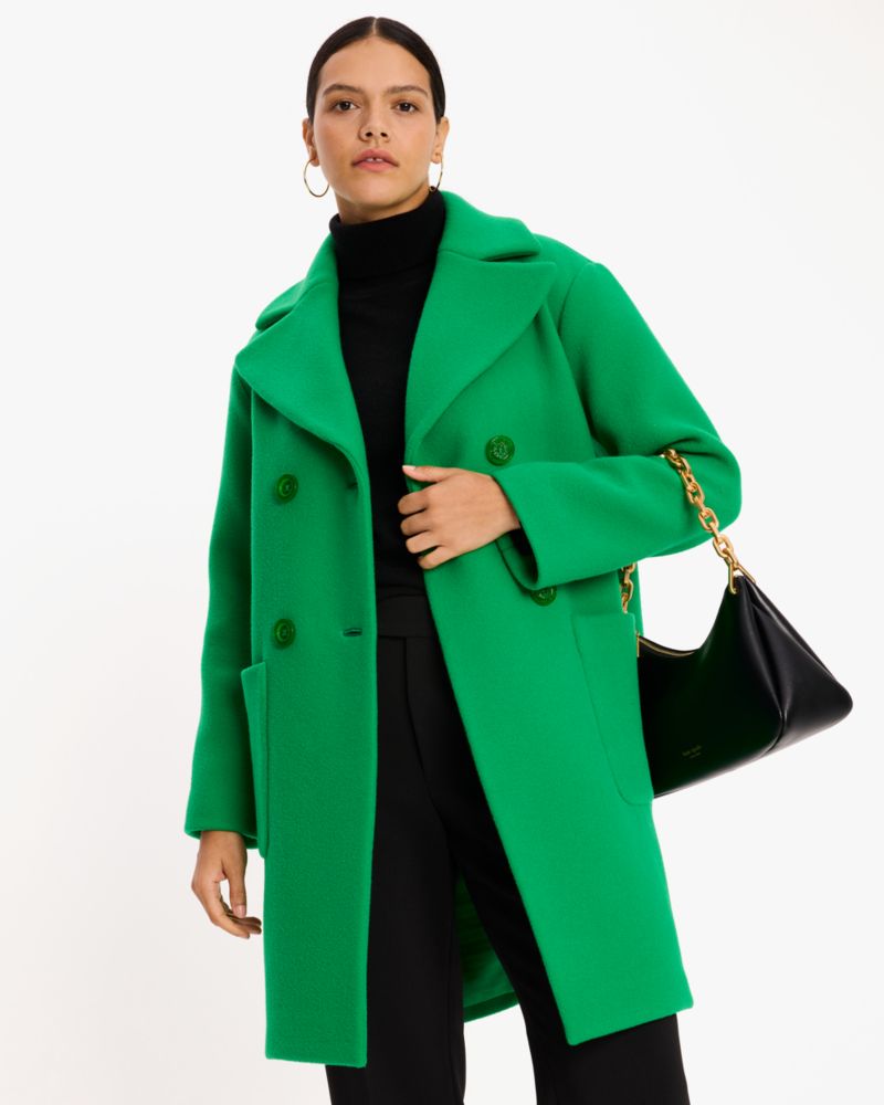Kate Spade,Double Breasted Wool Coat,