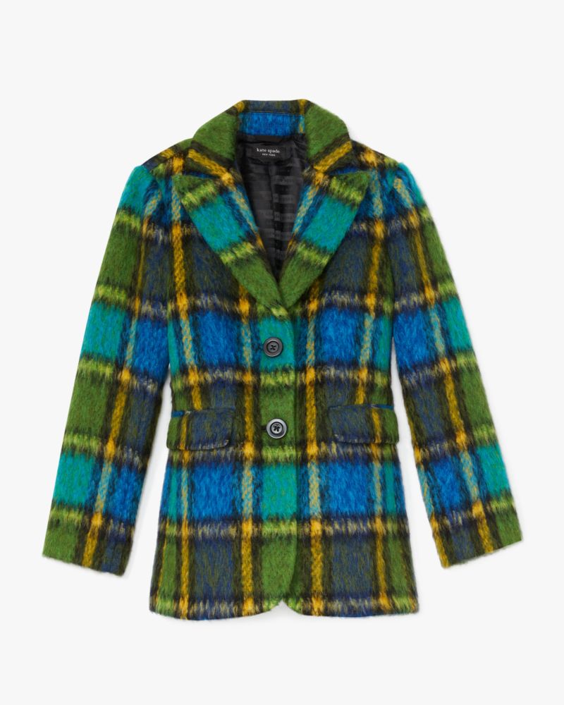 Grand Plaid Wool Jacket Kate Spade NL