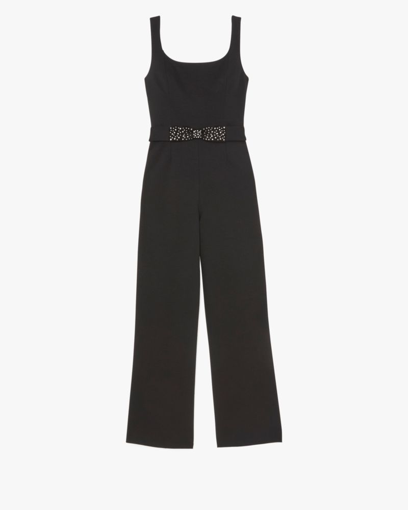 Kate Spade,Embellished Bow Ponte Jumpsuit,