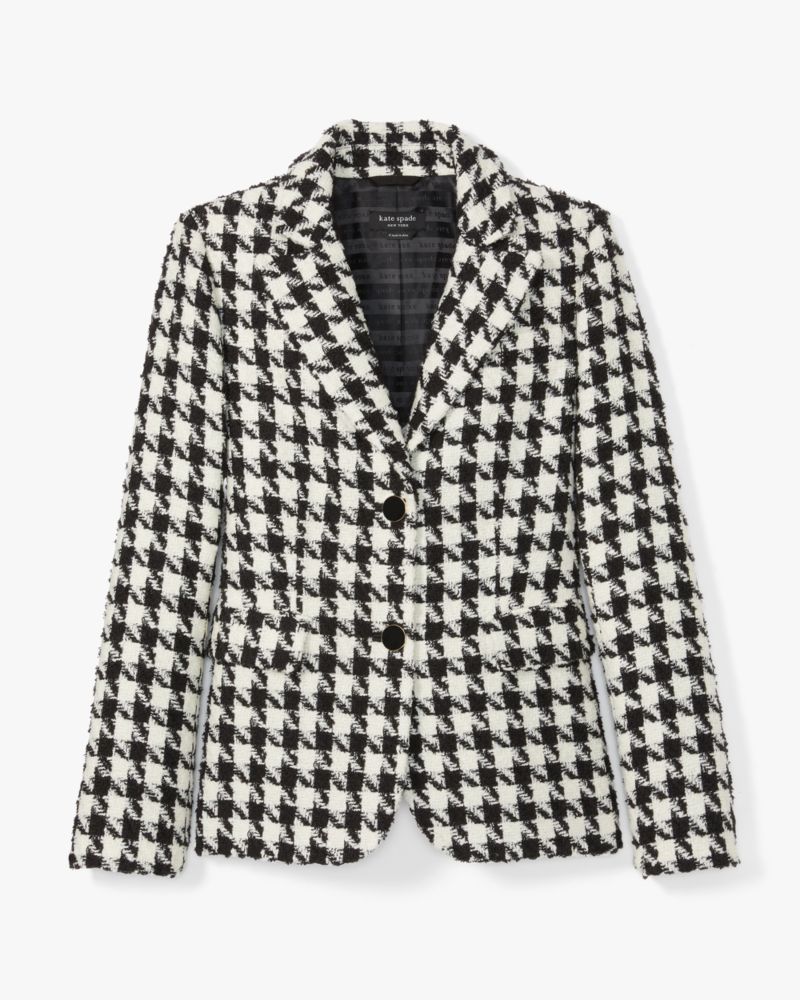 Kate Spade,Houndstooth Avery Blazer,Multi Color