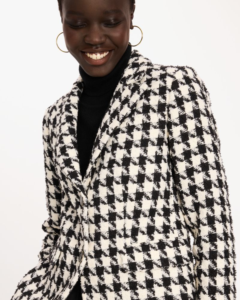 Kate Spade,Houndstooth Avery Blazer,Blazer,Work,Multi Color