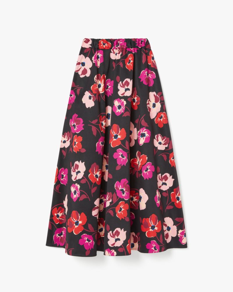 Kate Spade,Fall Poppies Midi Skirt,