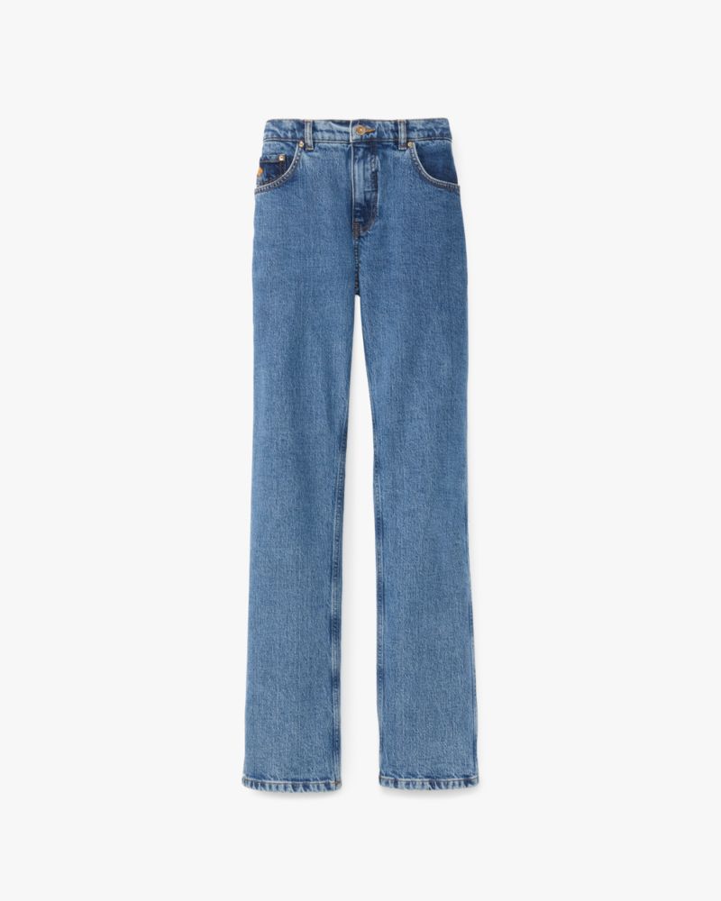 Kate Spade,Boyfriend Jeans,Cotton,Denim,Polyester,Straight,