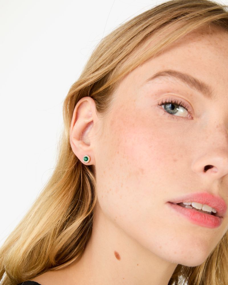You're A Gem Pave Halo Studs | Kate Spade Outlet