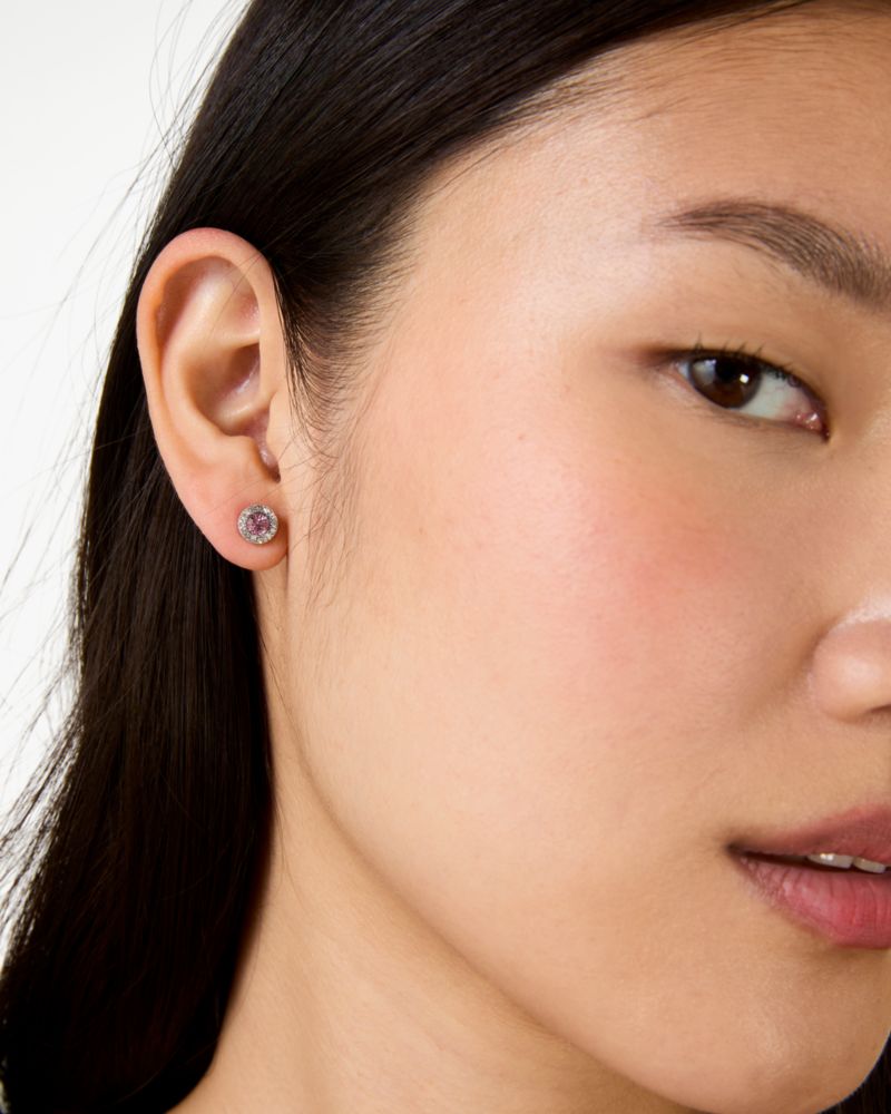 Kate Spade,You're A Gem Pave Halo Studs,Multi Color