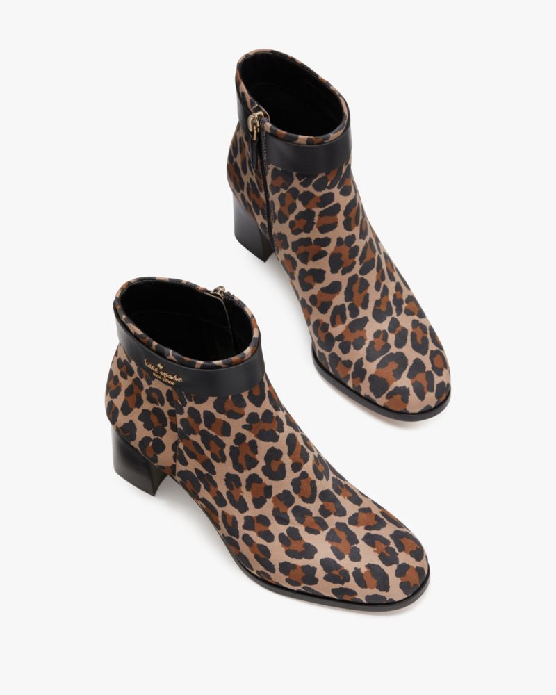 Kate Spade,Morgan Spotted Leopard Bootie,Multi Color