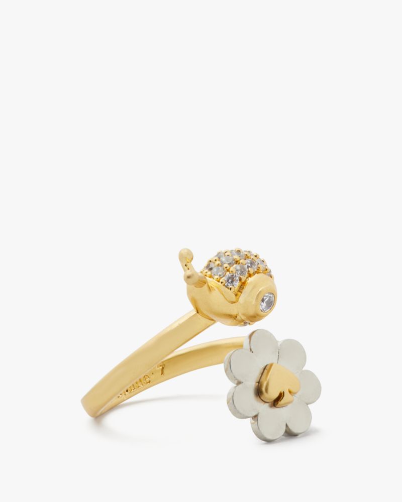 Kate Spade,Garden Glam Snail By-pass Ring,