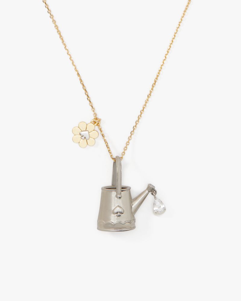 Kate Spade,Garden Glam Watering Can Long Pendant,