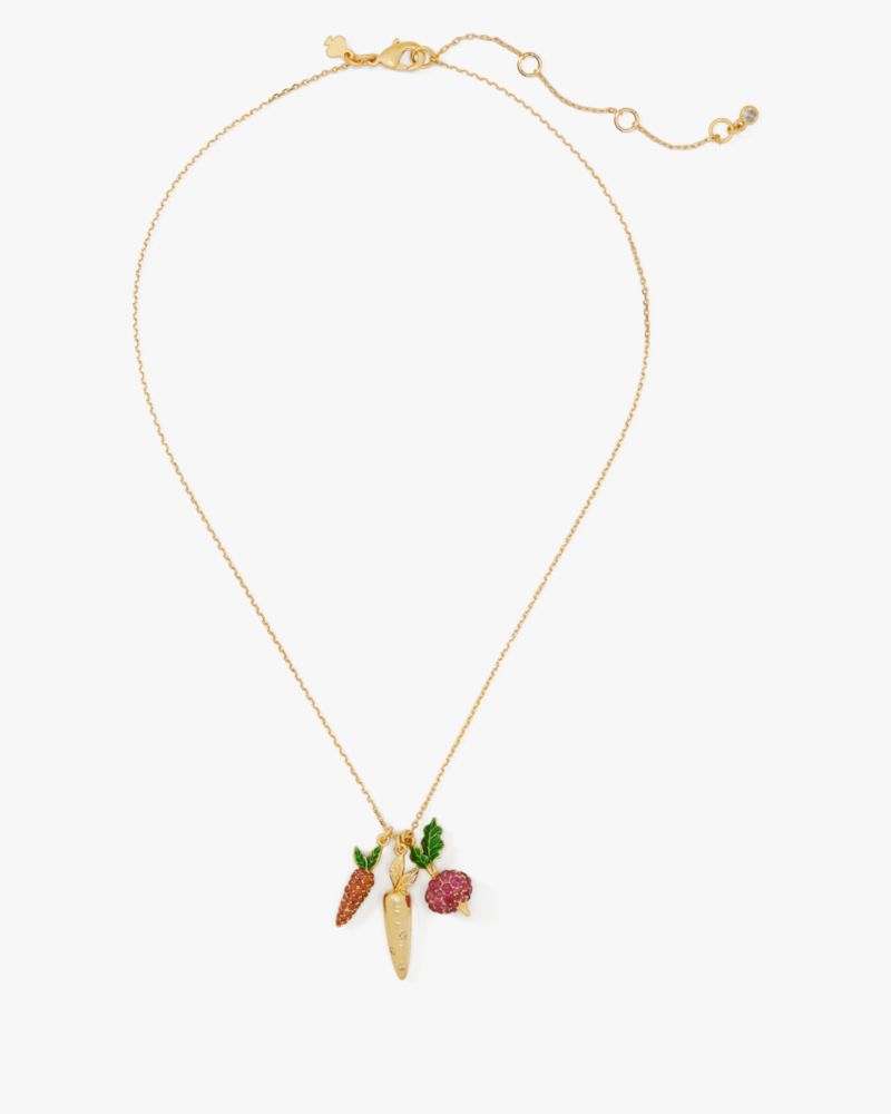 Kate Spade,Harvest Time Veggie Charm Pendant,Multi