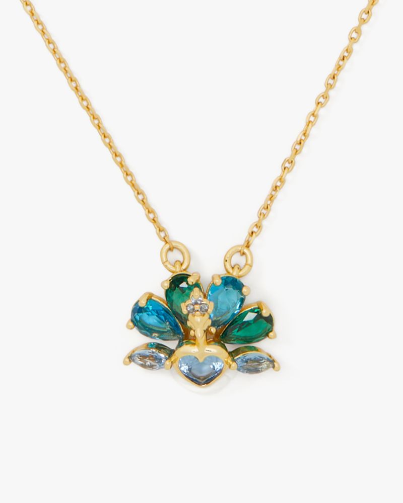 Kate Spade,Perfect Plume Pendant,Blue Multi