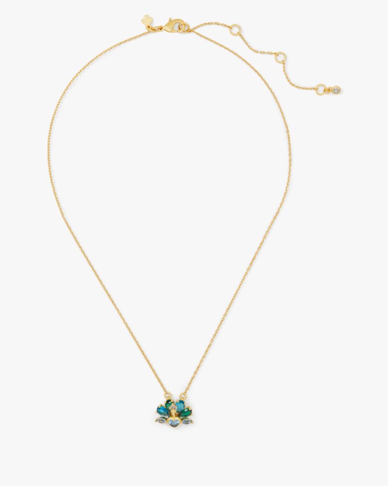 Kate Spade,Perfect Plume Pendant,Blue Multi