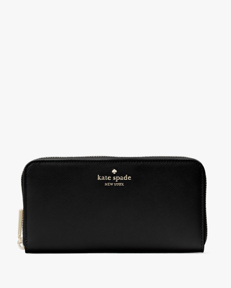 Kate Spade,Madison Large Continental Wallet,Black