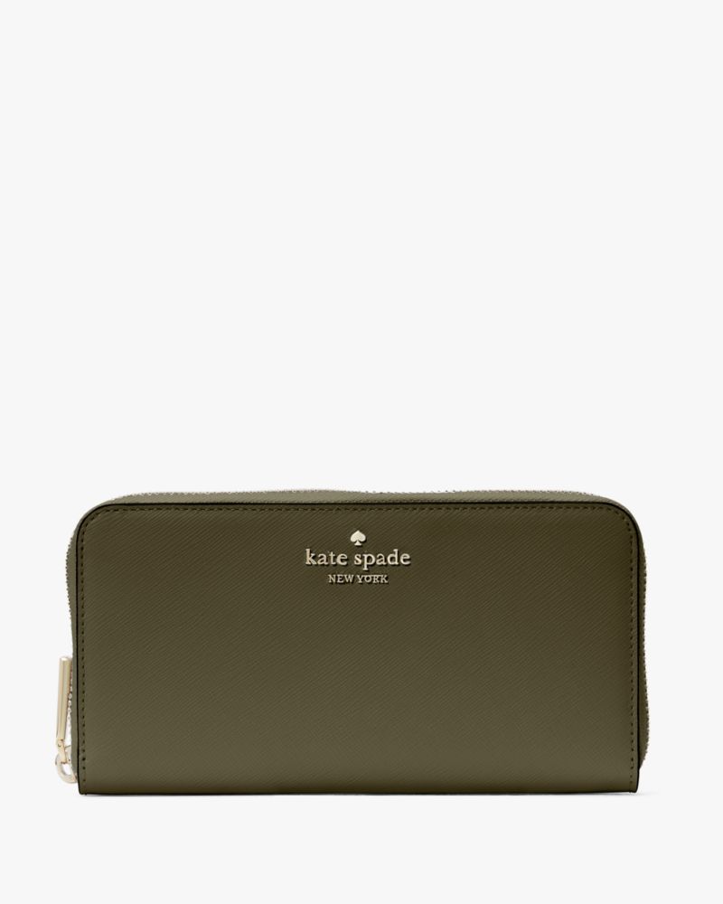 Kate Spade,Madison Large Continental Wallet,Olive