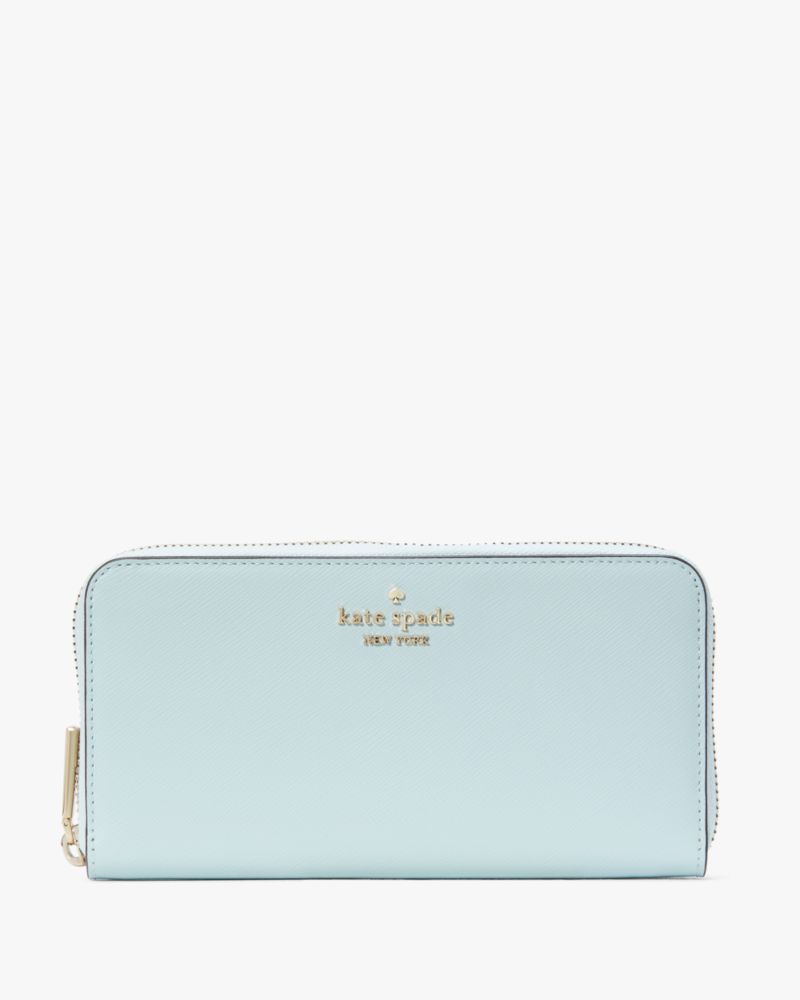 Kate Spade,Madison Large Continental Wallet,Blue Glow