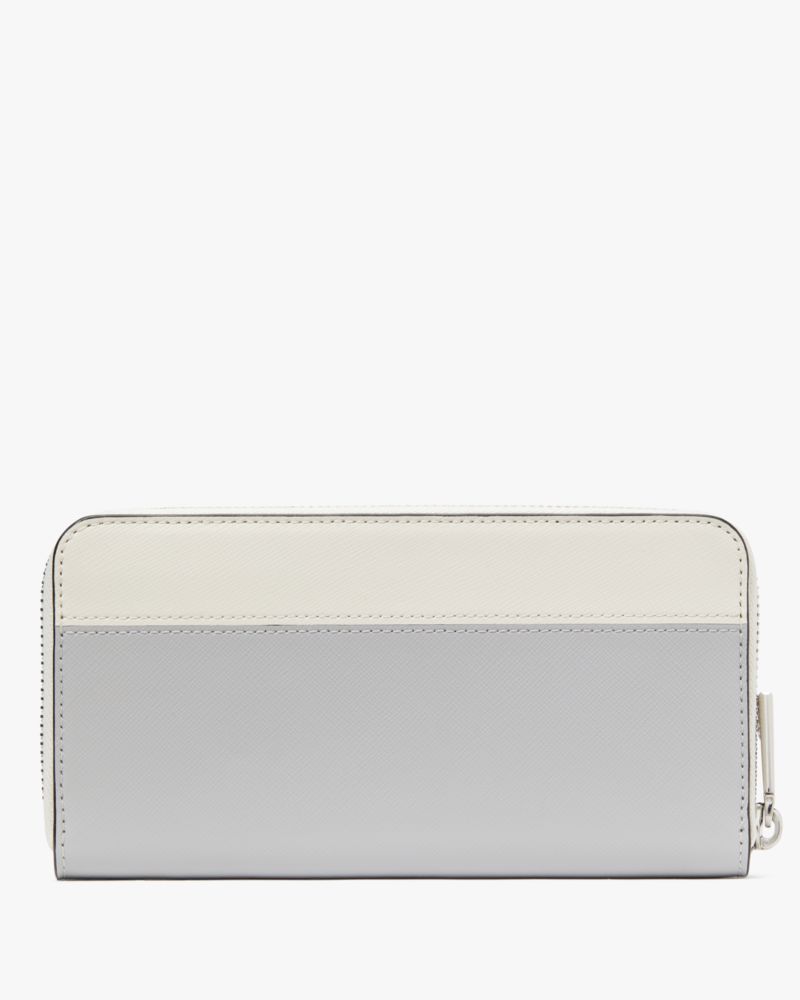 Kate Spade,Madison Colorblock Large Continental Wallet,Gray