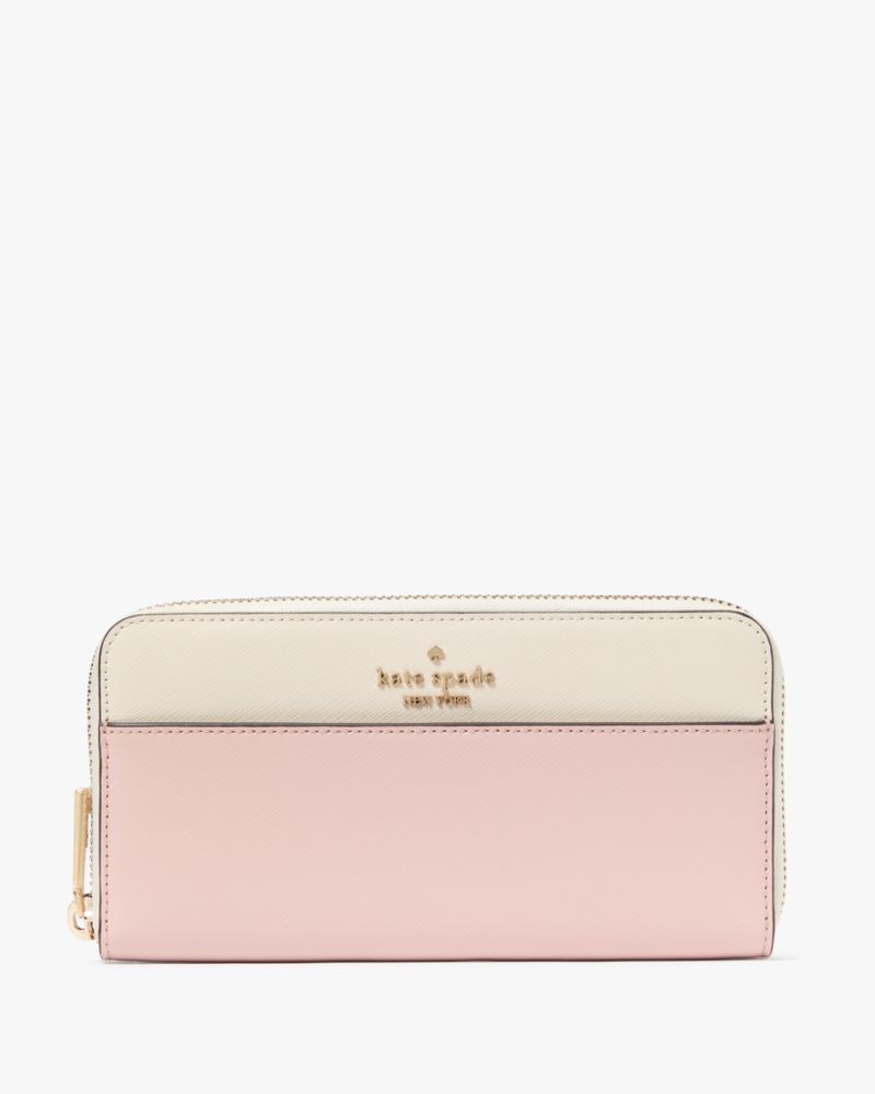 Kate Spade,マディソン カラーブロック ラージ コンチネンタル ウォレット,財布小物,ローズスモークマルチ