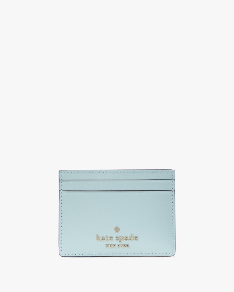 Kate Spade,Madison Small Slim Card Holder,Blue Glow