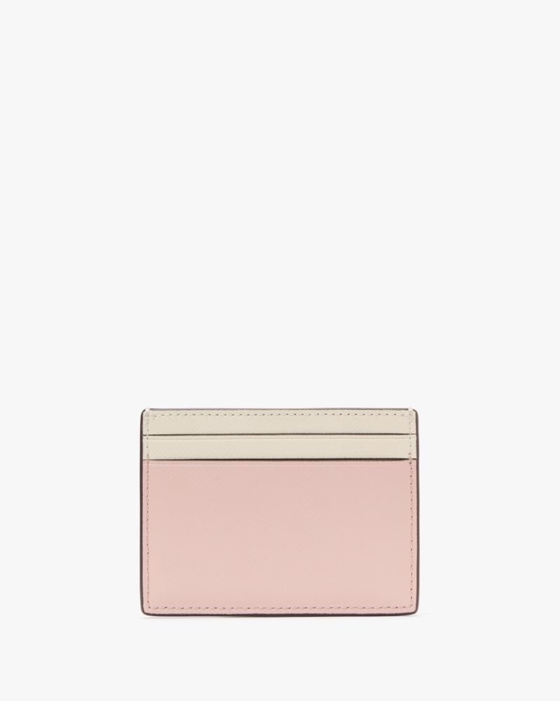 Kate Spade,Madison Colorblock Small Slim Card Holder,Card Case,Color Block,Metal,Logo,Casual,