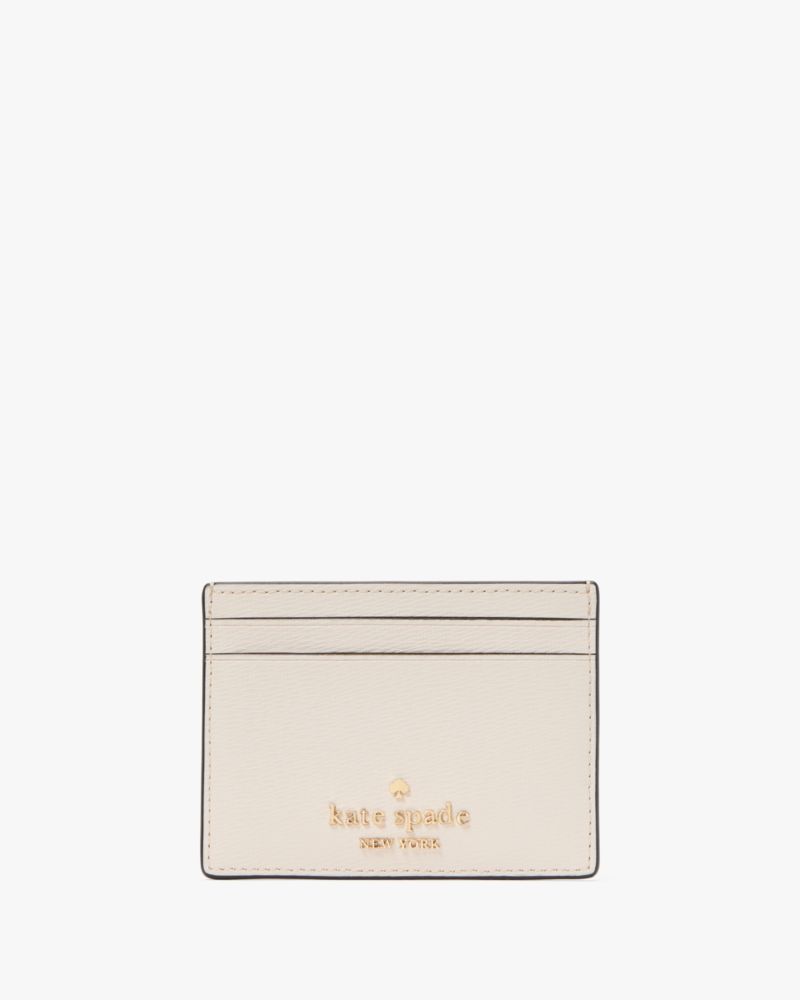 Kate Spade,Disney X Kate Spade New York Minnie Small Slim Card Holder,Cream