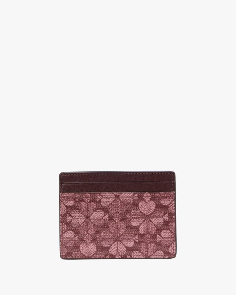 Kate Spade,Signature Spade Flower Small Slim Card Holder,Card Case,Logo,Metal,Casual,