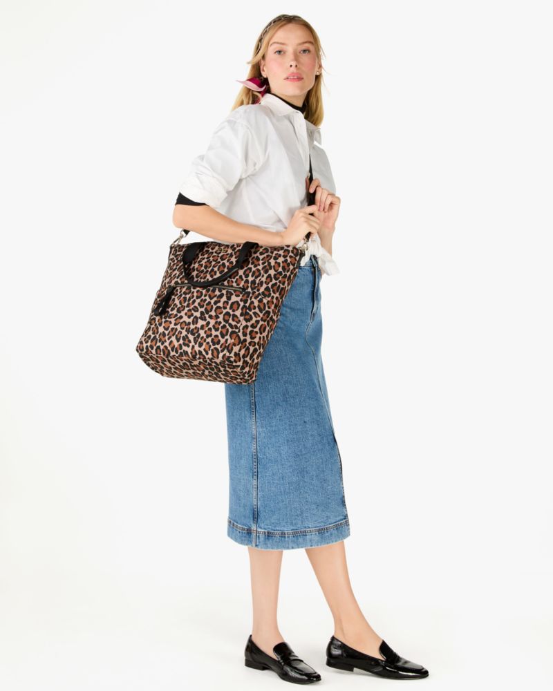 Kate Spade,Chelsea Spotted Leopard Large Convertible Backpack,