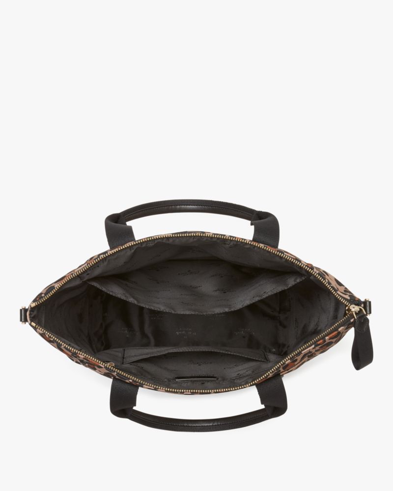 Kate Spade,Chelsea Spotted Leopard Large Convertible Backpack,Lining Polyester,Backpack,Metal Material,PVC,Logo,Casual,Act...,Multi Color