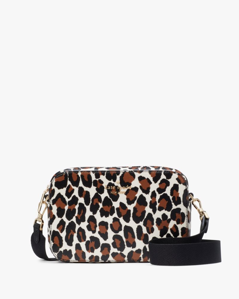 Kate Spade,Madison Spotted Leopard Mini Camera Bag,