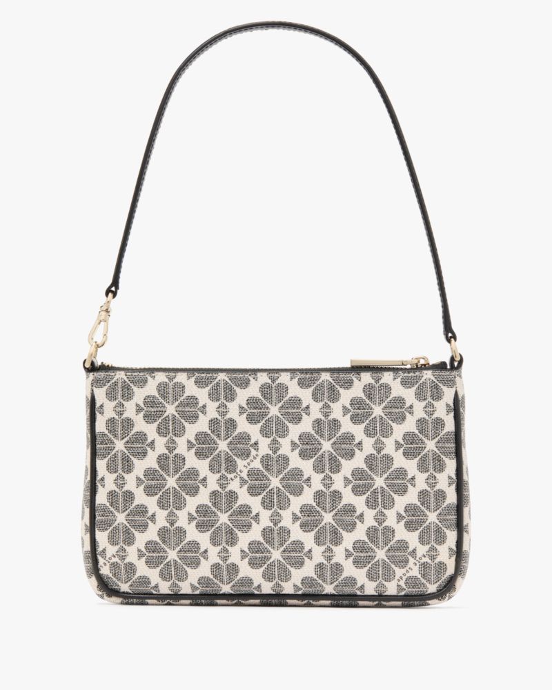 Kate Spade,Signature Spade Flower Convertible Wristlet,Crossbody,Metal Material,Piping,Casual,